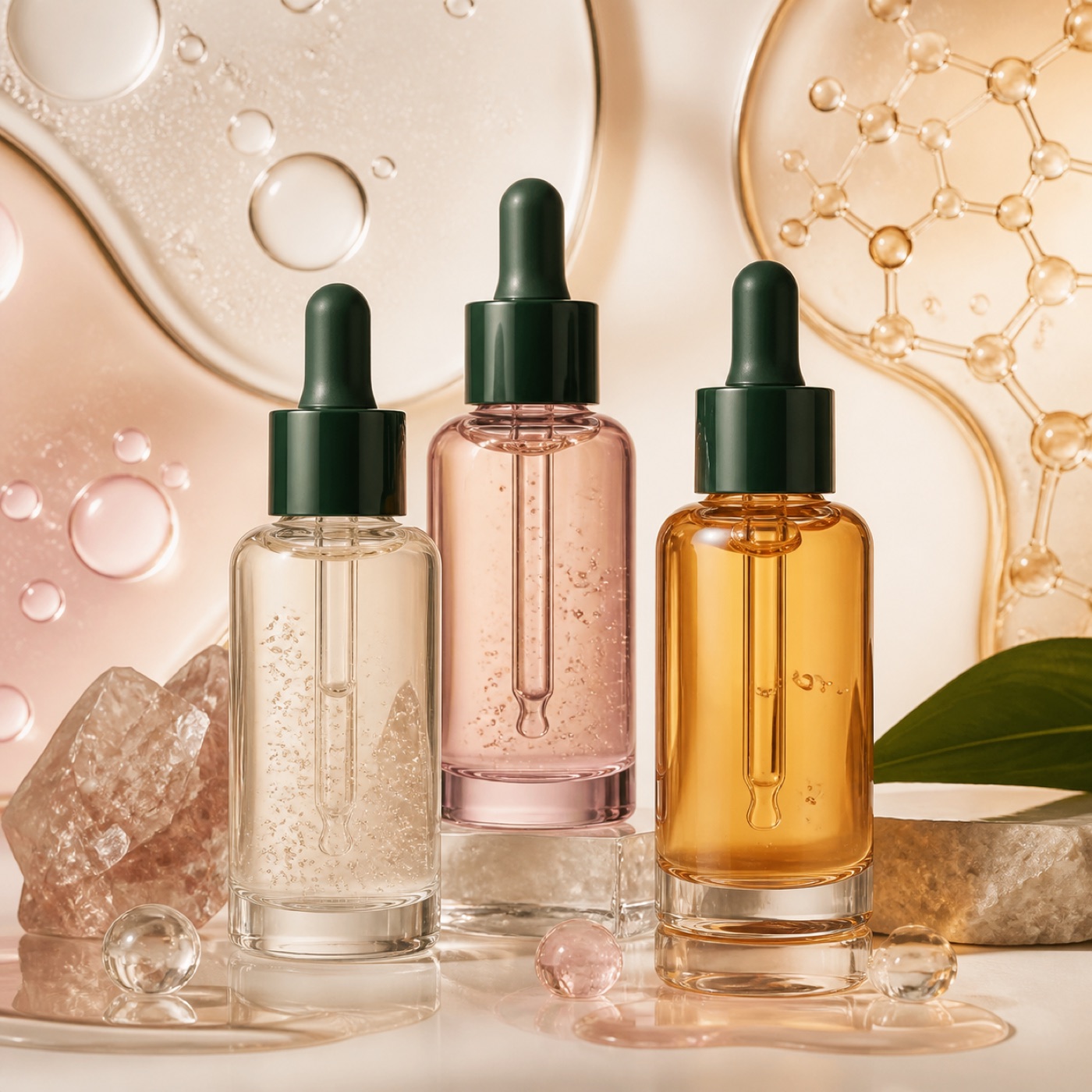 Performance serum platform bottles
