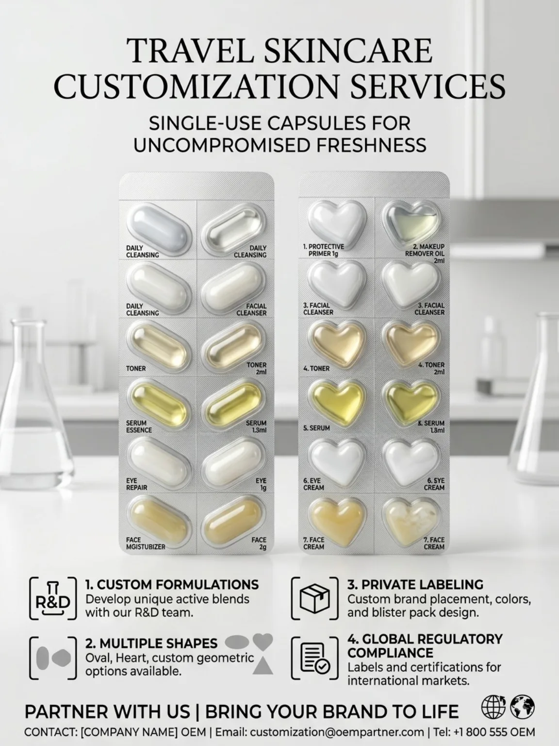 Custom-shaped Pods & Travel Routines
